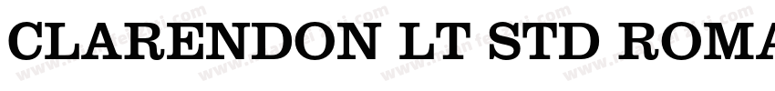 CLARENDON LT STD ROMAN字体转换